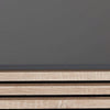 Two-Tone Dark Grey and Oak Finished Wood Cat Litter Box Cover House