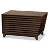 Walnut Brown Finished Wood Cat Litter Box Cover House