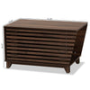 Walnut Brown Finished Wood Cat Litter Box Cover House