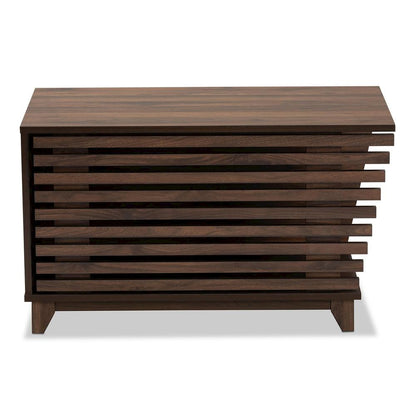 Walnut Brown Finished Wood Cat Litter Box Cover House
