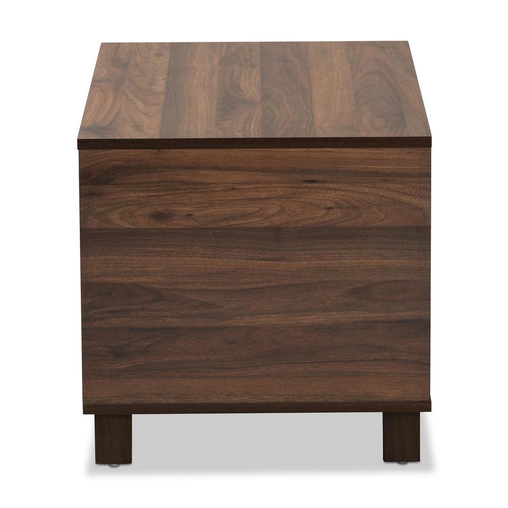 Walnut Brown Finished Wood Cat Litter Box Cover House