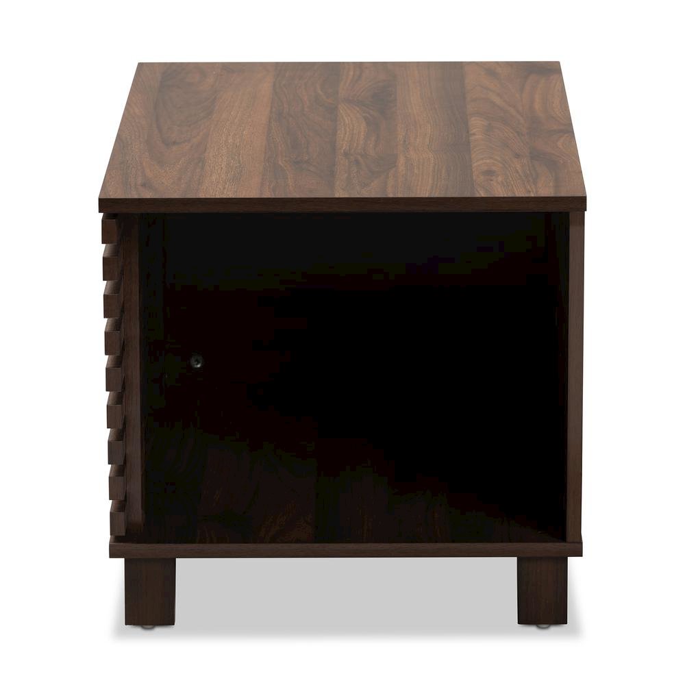 Walnut Brown Finished Wood Cat Litter Box Cover House