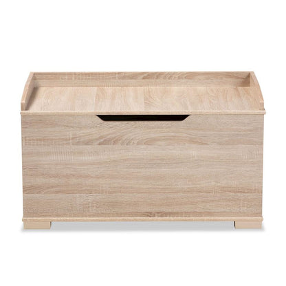 Mariam Modern and Contemporary Oak Finished Wood Cat Litter Box Cover House