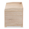 Mariam Modern and Contemporary Oak Finished Wood Cat Litter Box Cover House