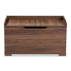 Walnut Brown Finished Wood Cat Litter Box Cover House