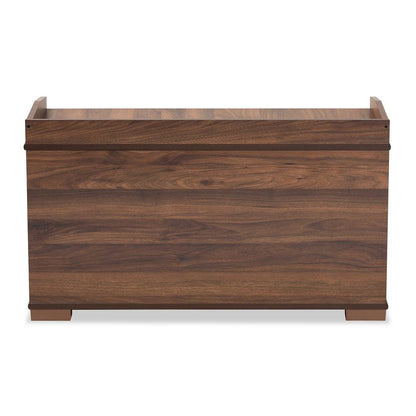 Walnut Brown Finished Wood Cat Litter Box Cover House