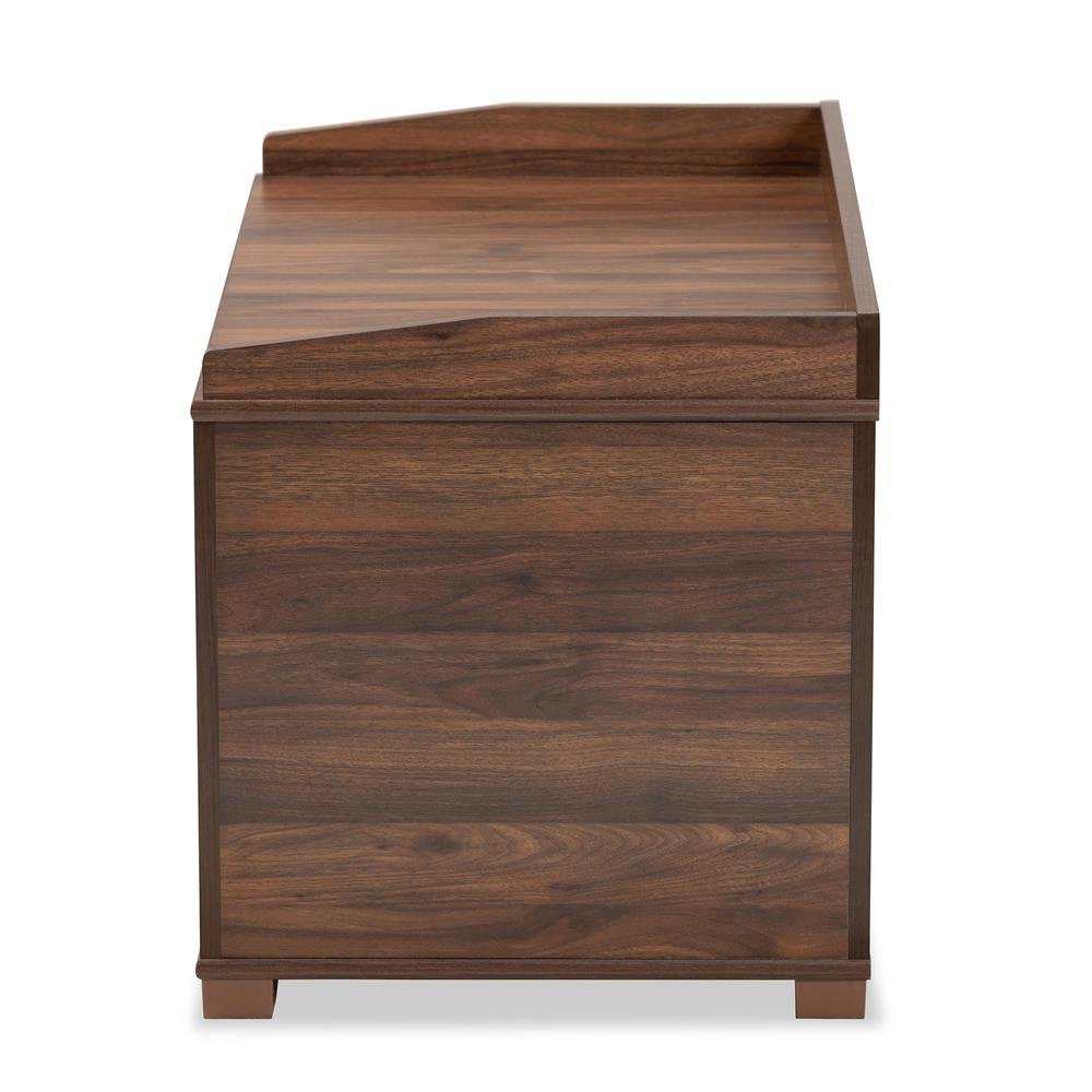 Walnut Brown Finished Wood Cat Litter Box Cover House