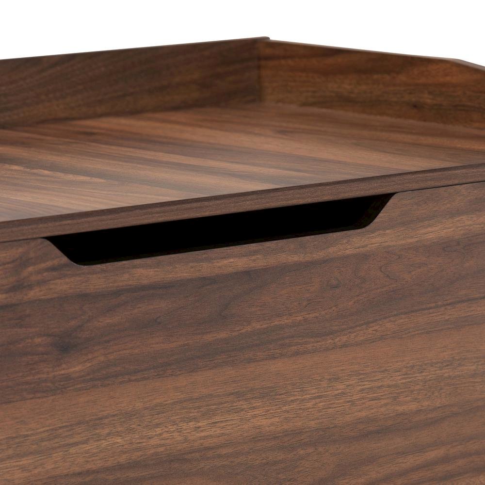 Walnut Brown Finished Wood Cat Litter Box Cover House