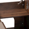 Walnut Brown Finished Wood Cat Litter Box Cover House