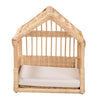 bali & pari Pieta Modern Bohemian Natural Brown Rattan Pet Bed