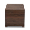 Walnut Brown Finished 2-Door Wood Cat Litter Box Cover House