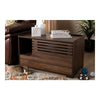 Claire Modern and Contemporary Walnut Brown Finished Cat Litter Box Cover House