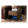 Skylar Modern and Contemporary Walnut Brown Finished Cat Litter Box Cover House