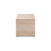 Oak Finished 2-Door Wood Cat Litter Box Cover House