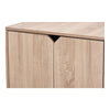 Oak Finished 2-Door Wood Cat Litter Box Cover House
