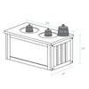 Pet Feeder Storage Stand