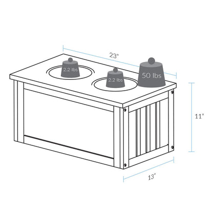 Pet Feeder Storage Stand