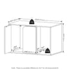 Furinno Peli Litter Box Enclosure, Americano