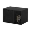 Furinno Peli Small End Table with Litter Box Enclosure, Americano