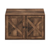 Furinno Peli Farmhouse Cat Litter Box Enclosure, Rustic Brown