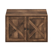 Furinno Peli Farmhouse Cat Litter Box Enclosure, Rustic Brown