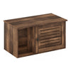 Furinno Peli Farmhouse Hidden Cat Litter Box with Divider, Rustic Brown