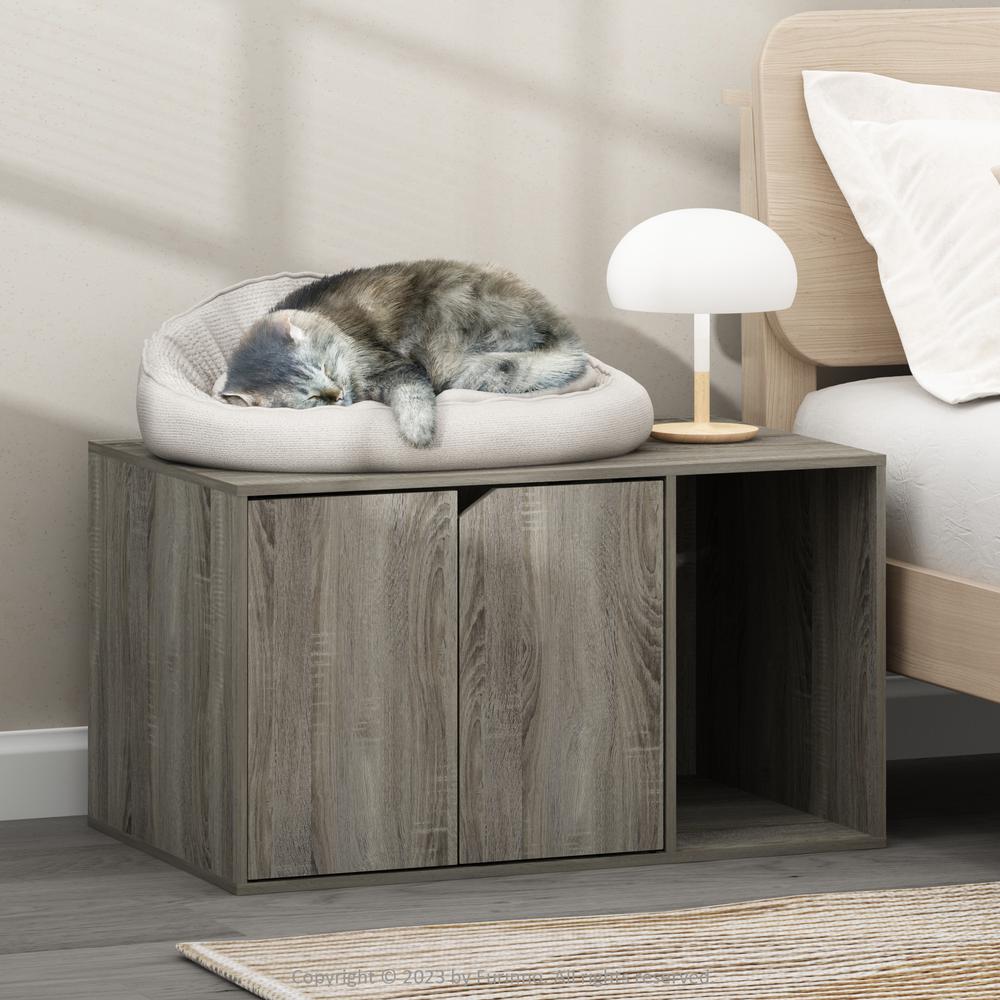 Peli Litter Box Enclosure, French Oak Grey