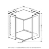 Furinno Peli Litter Box Enclosure with Casters, Solid White
