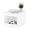 Furinno Peli Top Opening Litter Box Enclosure, Solid White