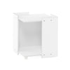 Furinno Peli Litter Box Enclosure with Casters, Solid White