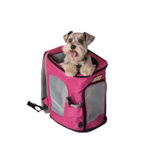 Pawfect Pets Backpack Pet Carrier In Pink And Gray Combo