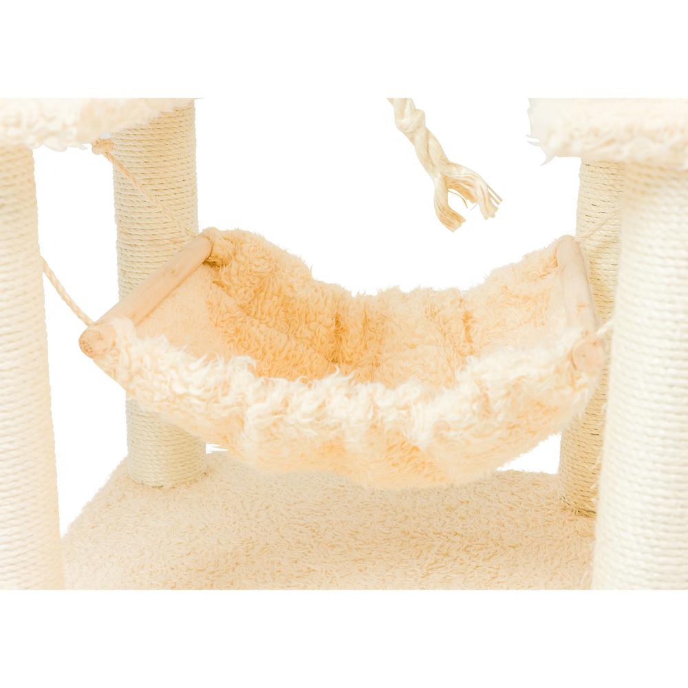 Mult -Level Real Wood Cat Tree Hammock Bed, Climbing Center For Cats And Kittens