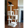 Multi-Level Real Wood Cat Tree With Two Spacious Condos