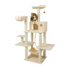 Mult -Level Real Wood Cat Tree Hammock Bed, Climbing Center For Cats And Kittens
