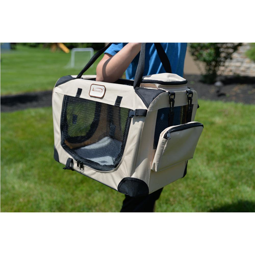 Pet Carrier Beige,Multiple Pockets