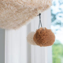 70" Real Wood Cat Furniture,Ultra Thick Faux Fur Covered Cat Condo House, Beige