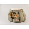 Cat Bed, Laurel Green And Beige