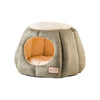 Cat Bed, Laurel Green And Beige