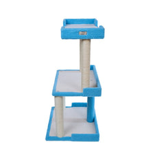Cat Tree for Large Cats: 41" Real Wood Tower with Scratching Posts And Perches