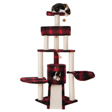 Classic Real Wood Cat Tree Four Levels