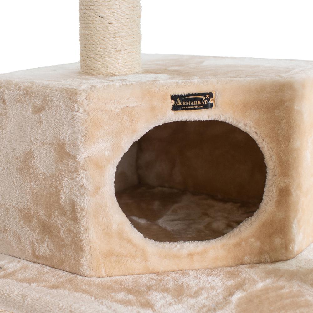 72" H Pet Real Wood Cat Tower, Tower Entertainment Furniture, Basket, Perch