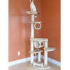 74 " H Press Wood Real Wood Cat Tree With Cured Sisal Posts For Scratching