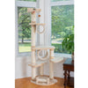74 " H Press Wood Real Wood Cat Tree With Cured Sisal Posts For Scratching