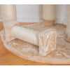 74 " H Press Wood Real Wood Cat Tree With Cured Sisal Posts For Scratching