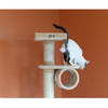 74 " H Press Wood Real Wood Cat Tree With Cured Sisal Posts For Scratching