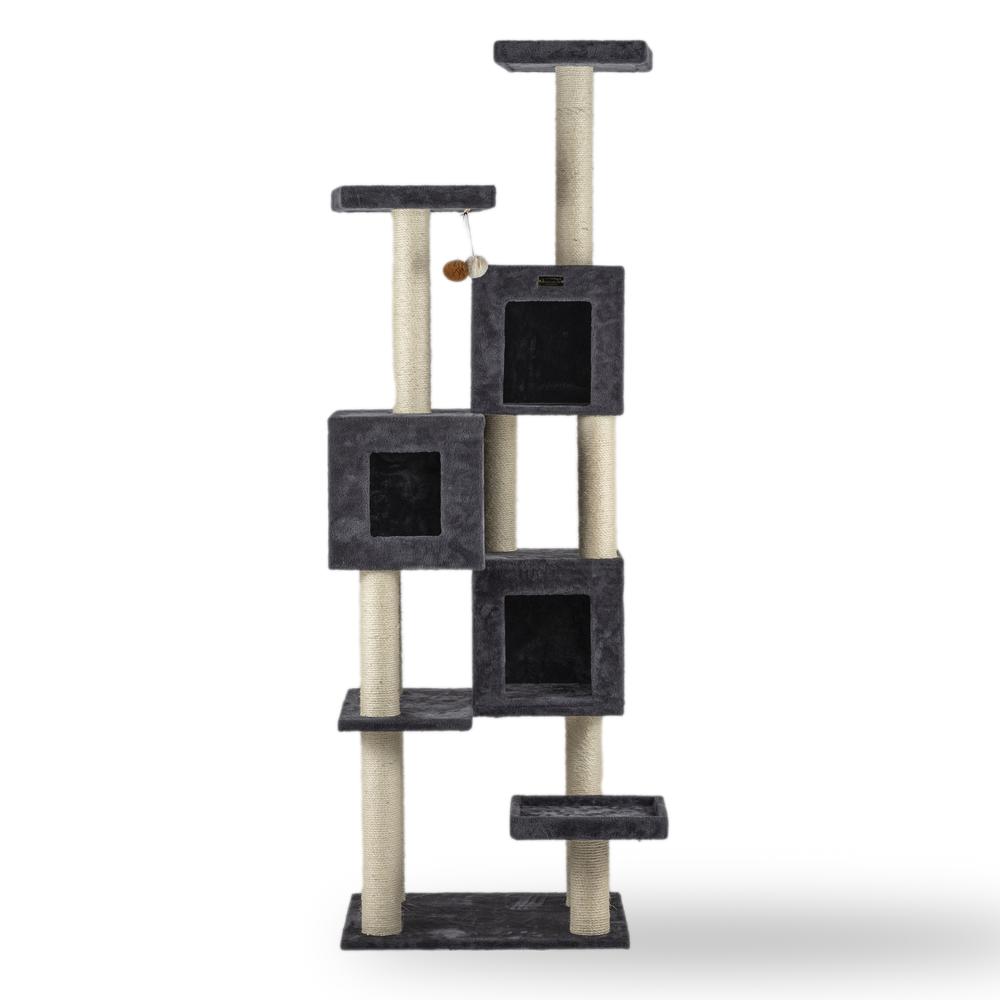 Real Wood Griant Cat Tower With Condos For Multiple Cats