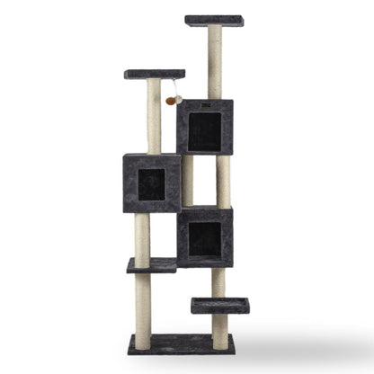 Real Wood Griant Cat Tower With Condos For Multiple Cats