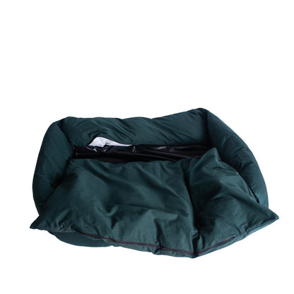 Extra Large Laurel Green Bolstered Pet Bed