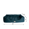 Extra Large Laurel Green Bolstered Pet Bed