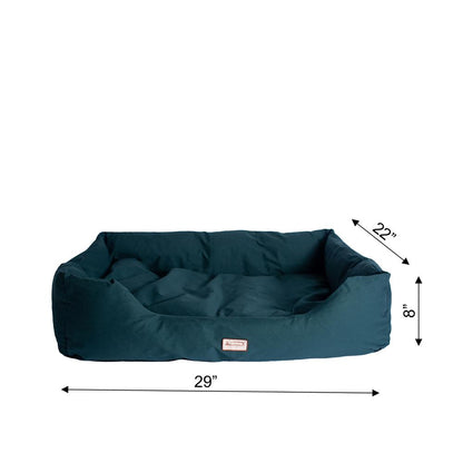 Extra Large Laurel Green Bolstered Pet Bed